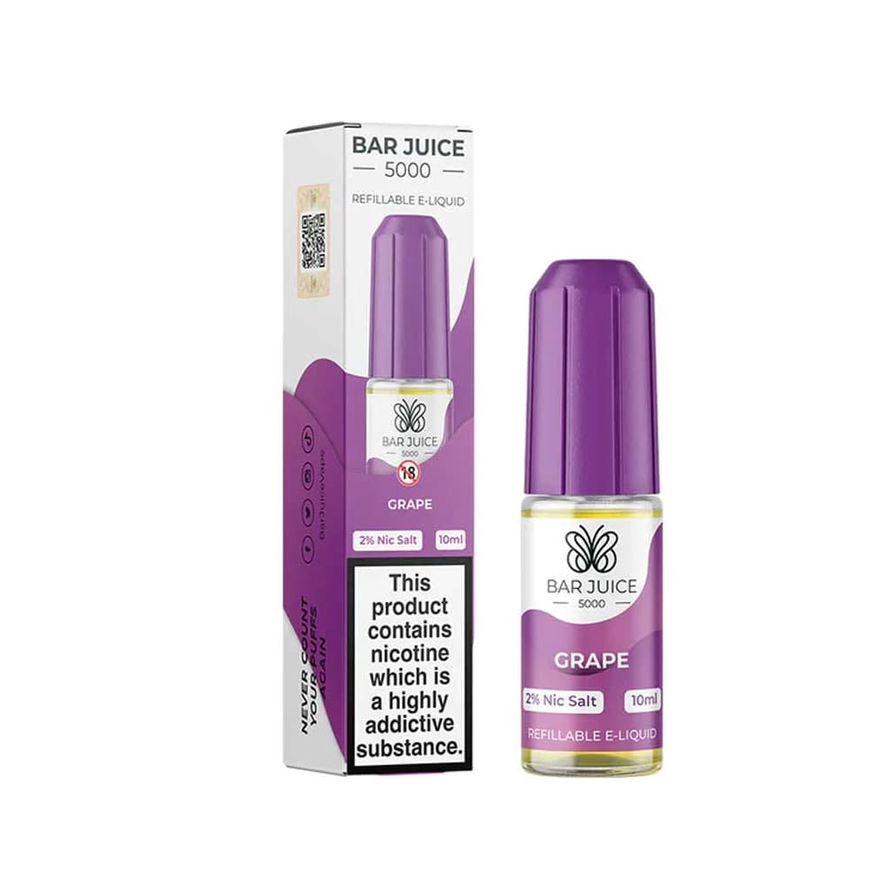 Bar Juice 5000 Grape 10ml Nic Salt E liquid