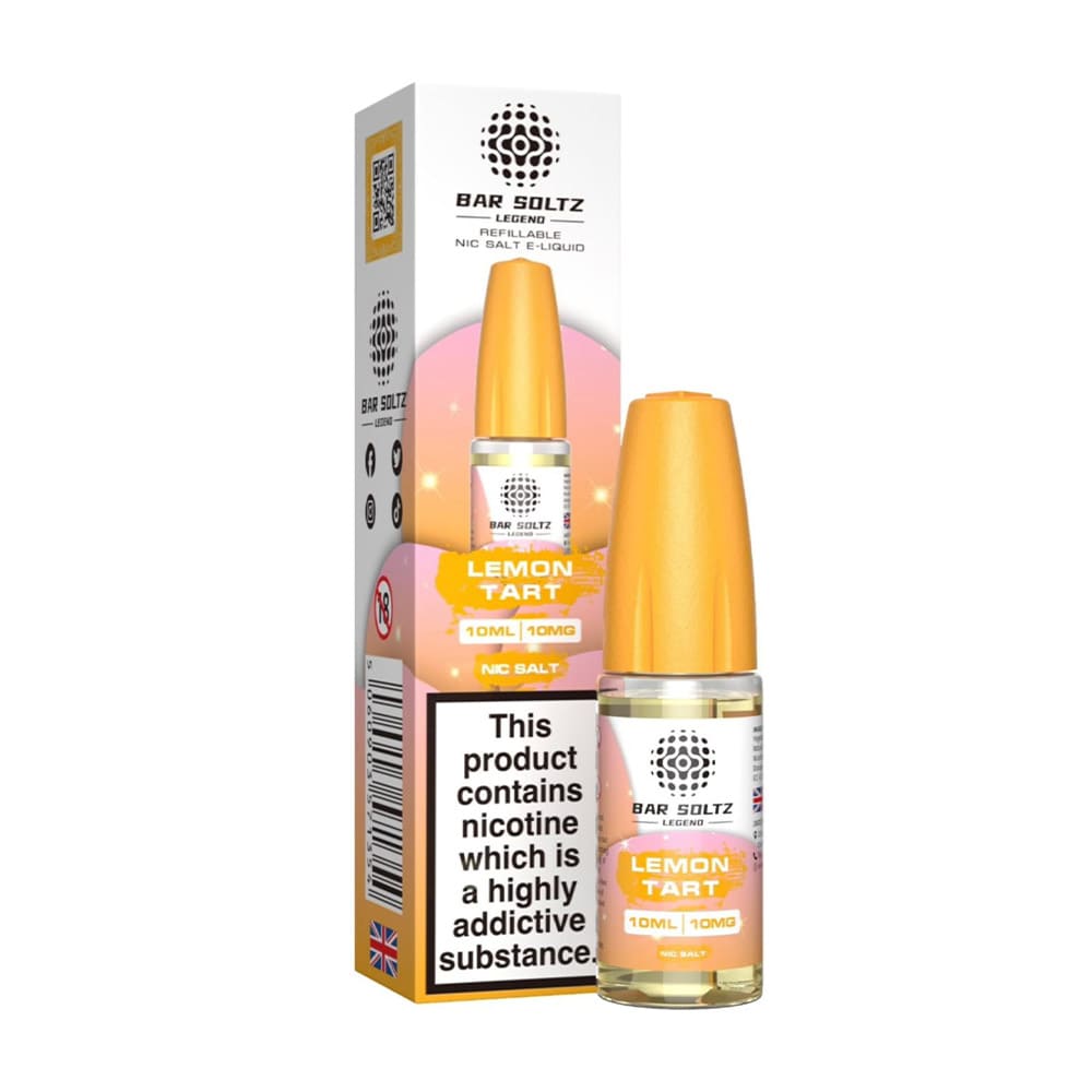 Bar Soltz Legend Lemon Tart 10ml Nic Salt E Liquid (Pack Of 10)