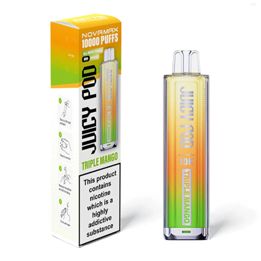Juicy Pod Novamax 10K Prefilled Pod Kit - Triple Mango