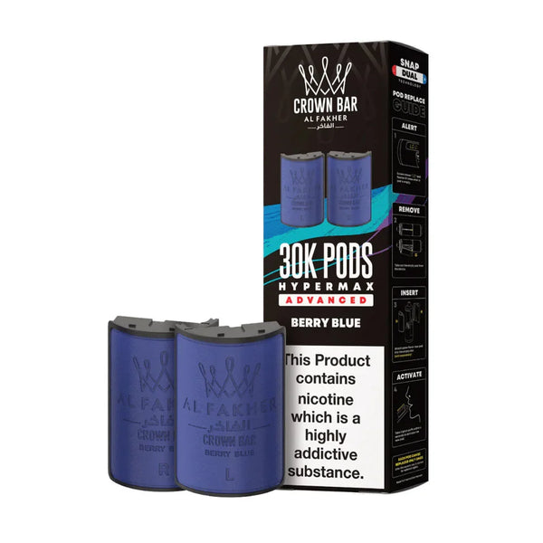 Al Fakher 30K Hypermax Prefilled Pods - Berry Blue