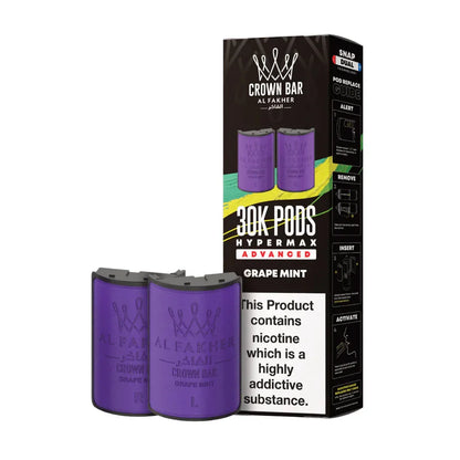 Al Fakher 30K Hypermax Prefilled Pods - Grape Mint