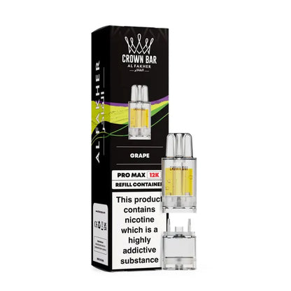 Al Fakher Crown Bar Pro Max 12K Prefilled Pods - Grape