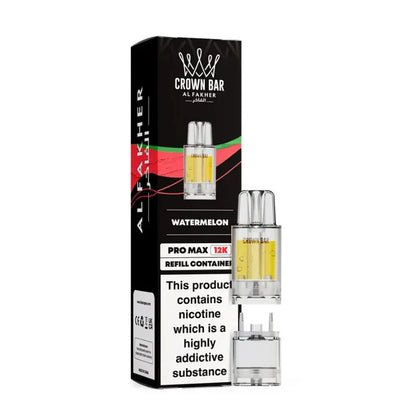 Al Fakher Crown Bar Pro Max 12K Prefilled Pods - Watermelon