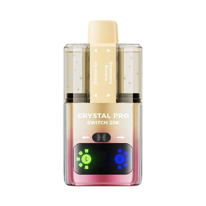 Crystal Pro Switch 30K Puff Disposable Vape - Banana Ice / Strawberry Banana