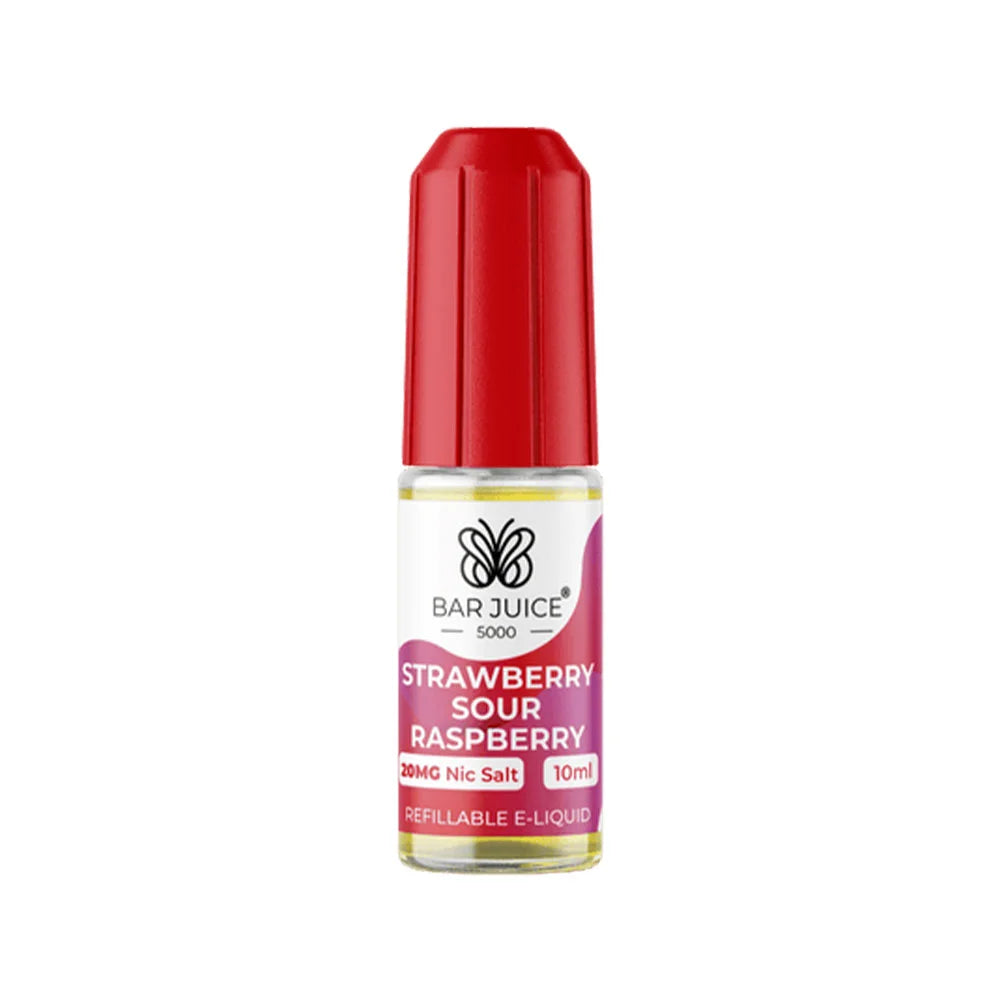 Bar Juice 5000 Strawberry Sour Raspberry 10ml Nic Salt E liquid