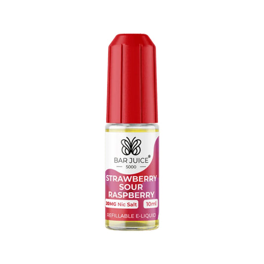 Bar Juice 5000 Strawberry Sour Raspberry 10ml Nic Salt E liquid