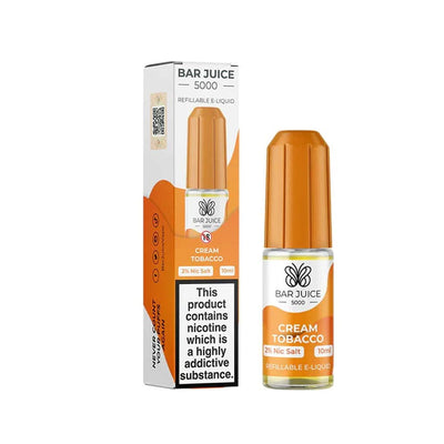 Bar Juice 5000 Cream Tobacco 10ml Nic Salt E liquid
