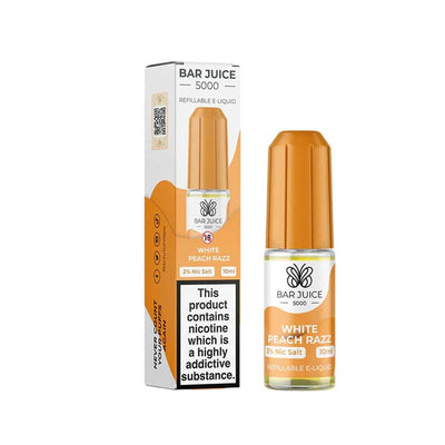 Bar Juice 5000 White Peach Razz 10ml Nic Salt E liquid