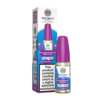 Bar Soltz Legend Blackcurrant Menthol 10ml Nic Salt E Liquid (Pack Of 10)