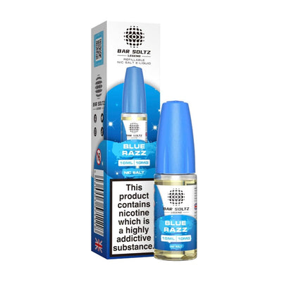 Bar Soltz Legend Blue Razz 10ml Nic Salt E Liquid (Pack Of 10)