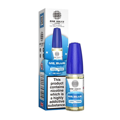 Bar Soltz Legend Mr Blue 10ml Nic Salt E Liquid (Pack Of 10)