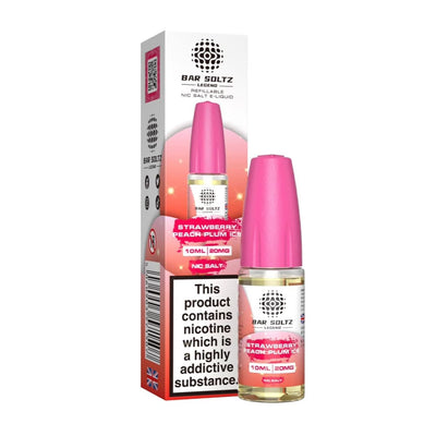 Bar Soltz Legend Strawberry Peach Plum Ice 10ml Nic Salt E Liquid (Pack Of 10)