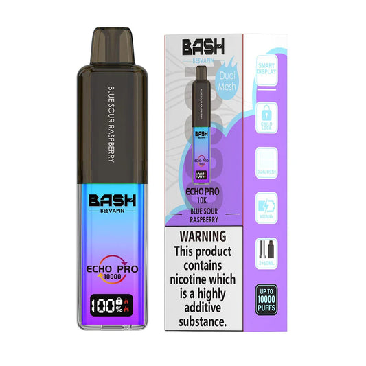 Blue Sour Raspberry Bash Vape Echo Pro 10K Vape Kit