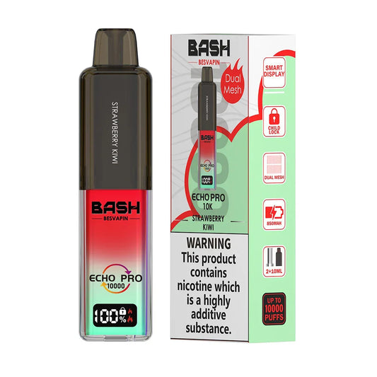 Bash Vape Echo Pro 10K Prefilled Pod Kit Strawberry Kiwi