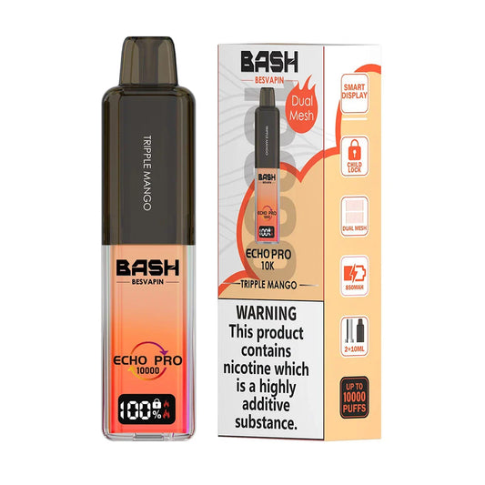 Bash Vape Echo Pro 10K Prefilled Pod Kit Triple Mango