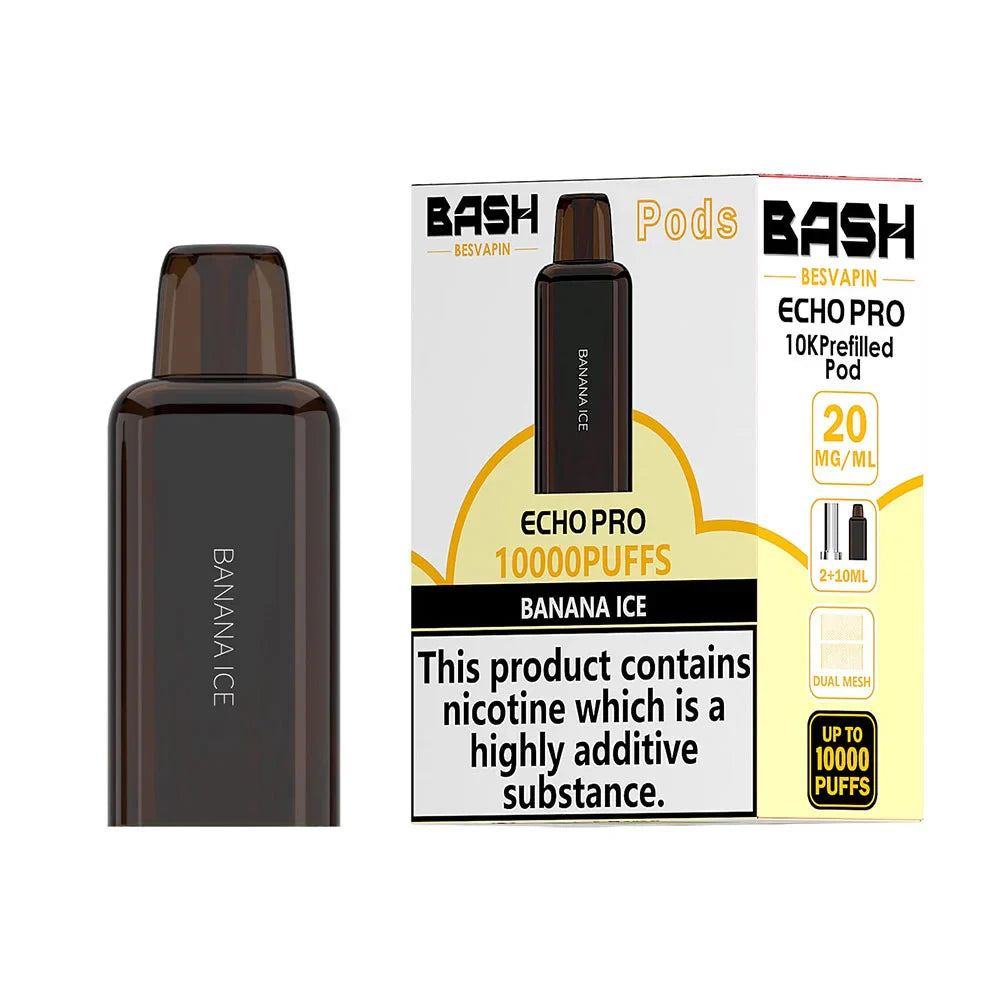 Banana Ice Bash Vape Echo Pro 10K Prefilled Replacement Pod