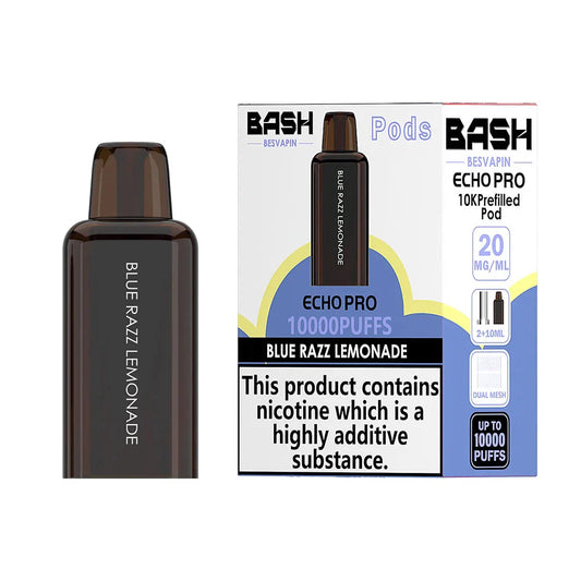 Blue Razz Lemonade Bash Vape Echo Pro 10K Prefilled Pod
