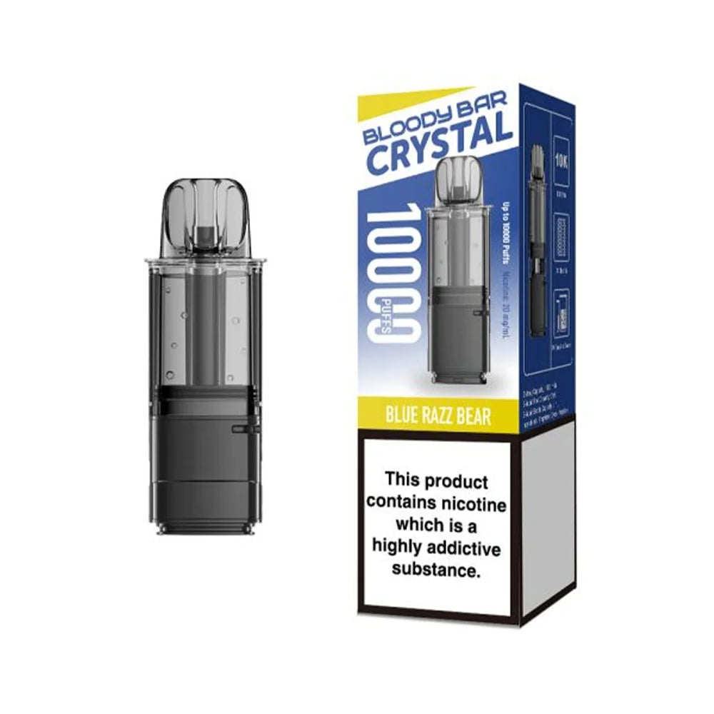 Bloody Bar Crystal 10K Prefilled Pods - Blue Razz Bear