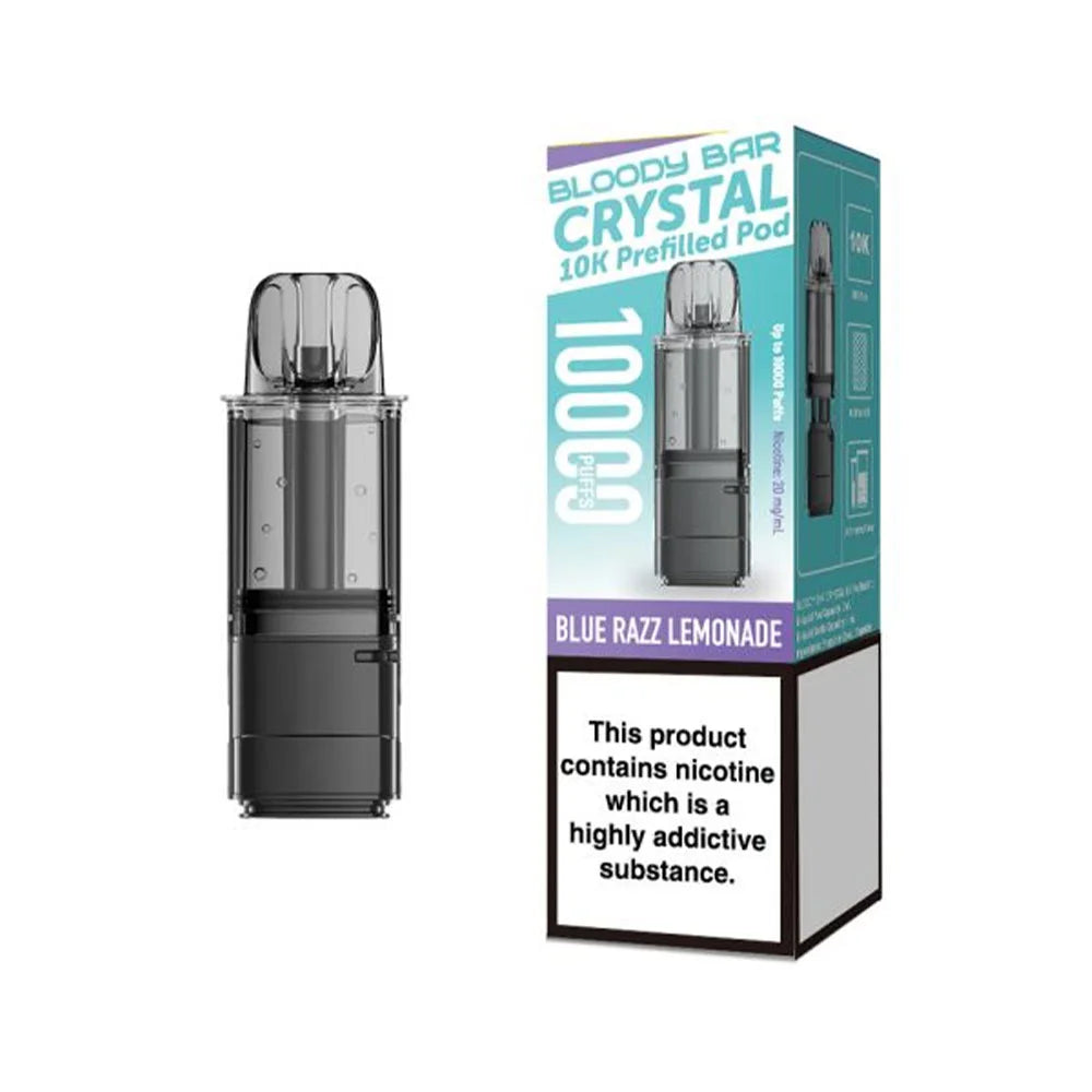 Bloody Bar Crystal 10K Prefilled Pods - Blue Razz Lemonade