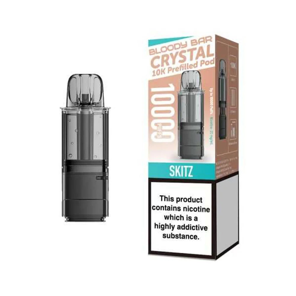 Bloody Bar Crystal 10K Prefilled Pods - Rainbow
