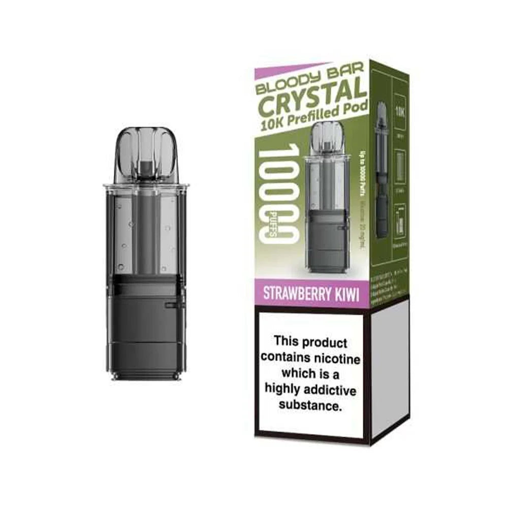 Bloody Bar Crystal 10K Prefilled Pods - Strawberry Kiwi