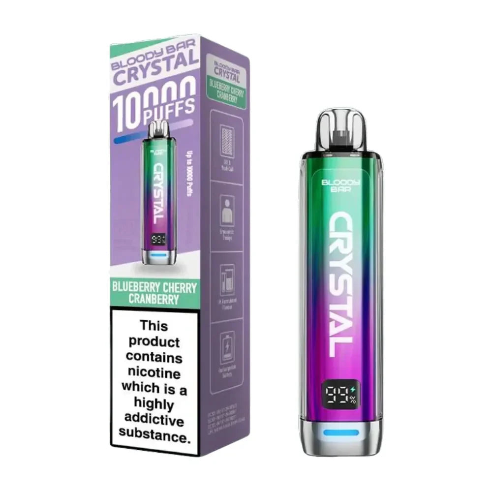 Bloody Bar Crystal 10K Prefilled Pod Kit - Blueberry Cherry Cranberry