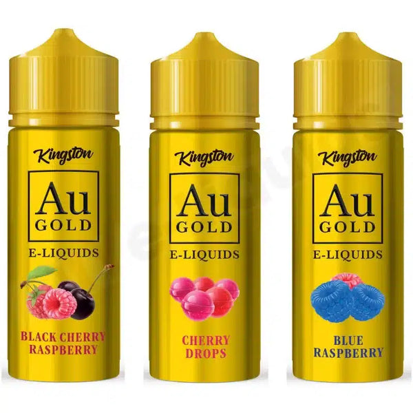 Kingston AU Gold 100ml Shortfill E-Liquid – Multi-Flavour
