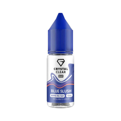 Crystal Clear Bar 10ml Nic Salt E Liquid - Blue Slush
