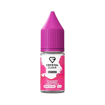 Crystal Clear Bar 10ml Nic Salt E Liquid - Strawberry Raspberry Cherry Fusion