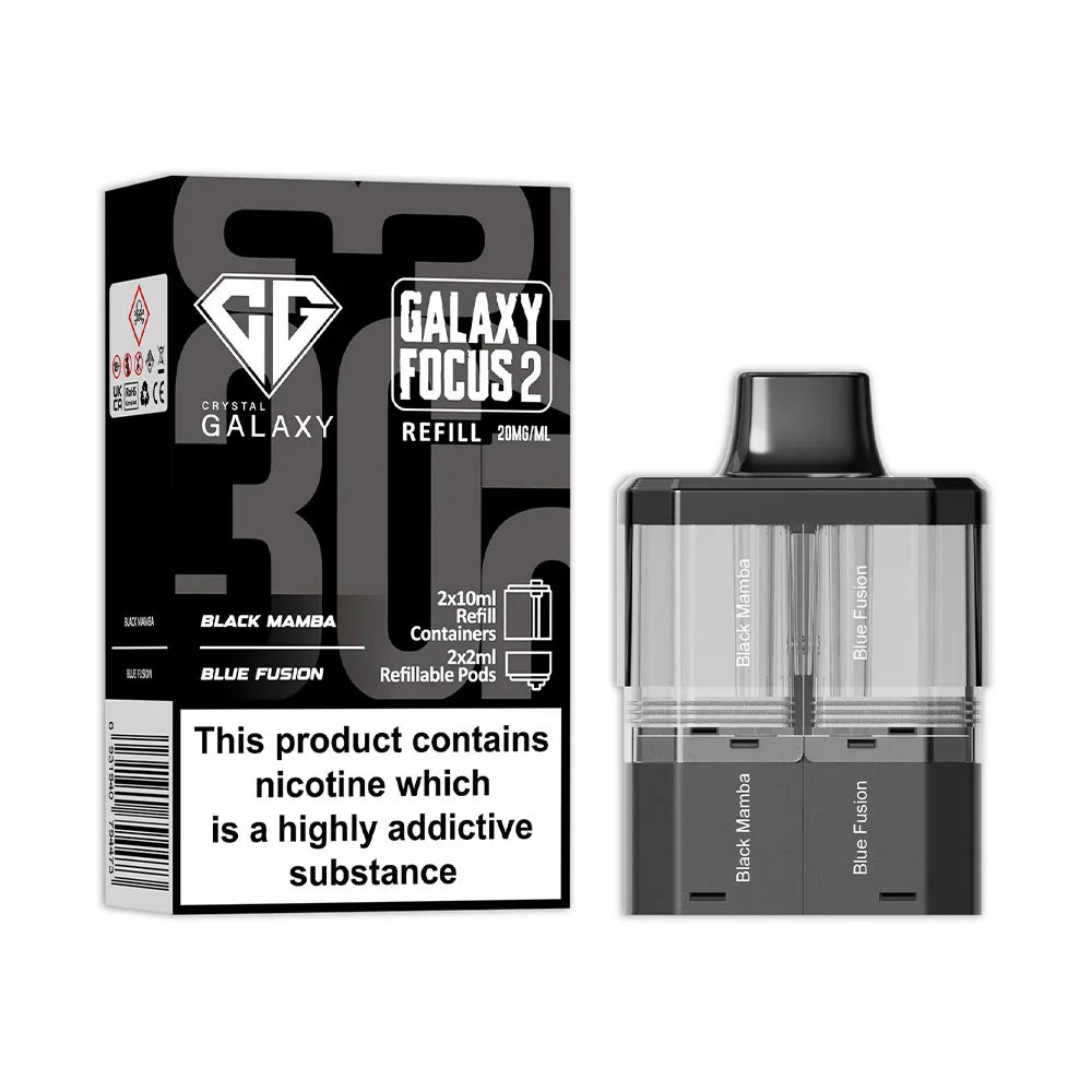 Crystal Galaxy Focus 2 30K Prefilled Pod - Black Mamba / Blue Fusion
