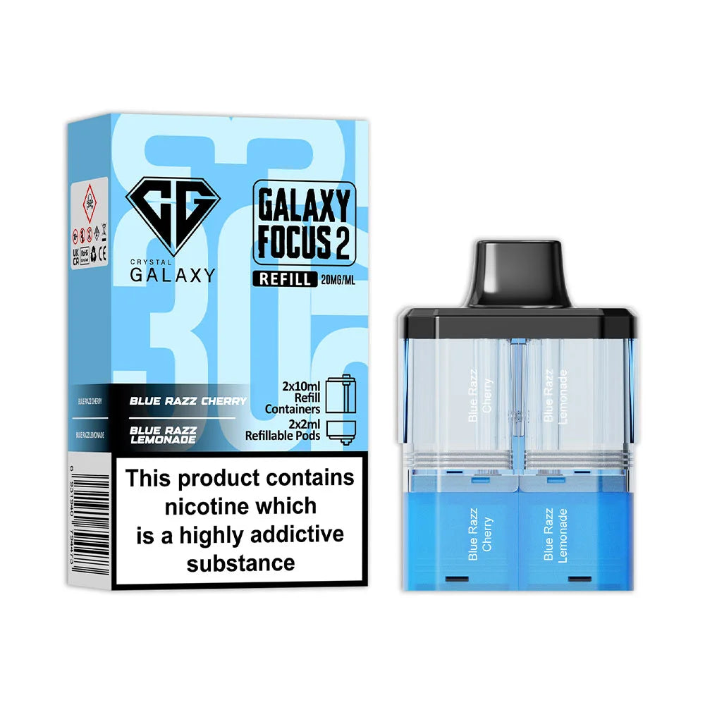 Crystal Galaxy Focus 2 30K Prefilled Pod - Blue Razz Cherry / Blue Razz Lemonade