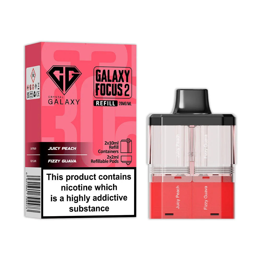 Crystal Galaxy Focus 2 30K Prefilled Pod - Juicy Peach / Fizzy Guava