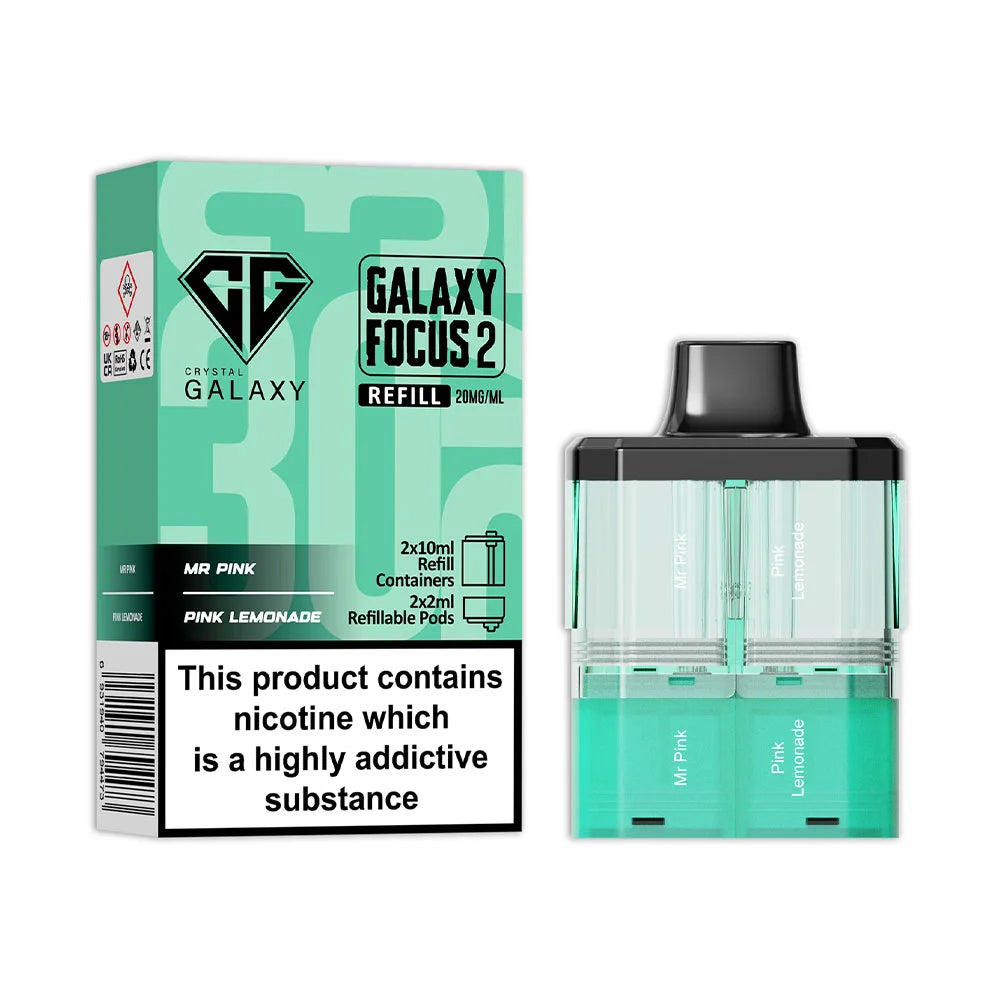 Crystal Galaxy Focus 2 30K Prefilled Pod - Mr Pink / Pink Lemonade