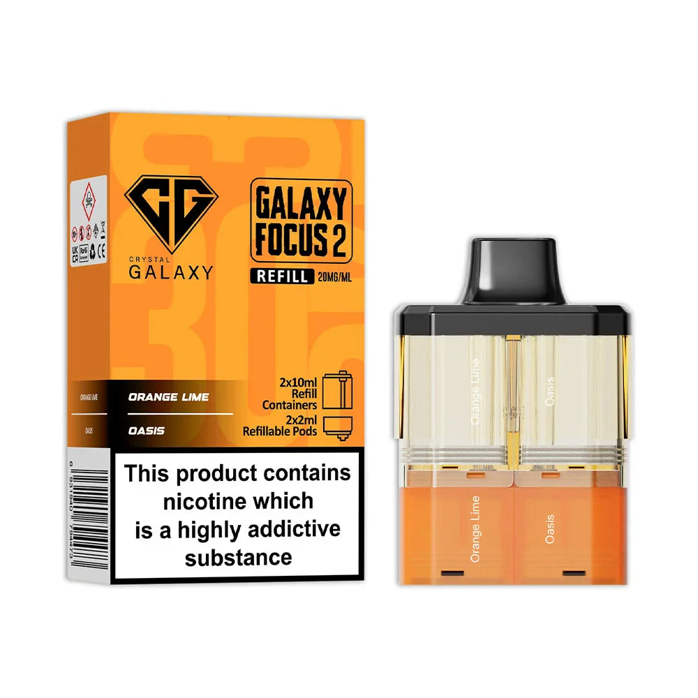 Crystal Galaxy Focus 2 30K Prefilled Pod - Orange Lime / Oasis