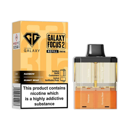 Crystal Galaxy Focus 2 30K Prefilled Pod - Rainbow / Gummy Bear