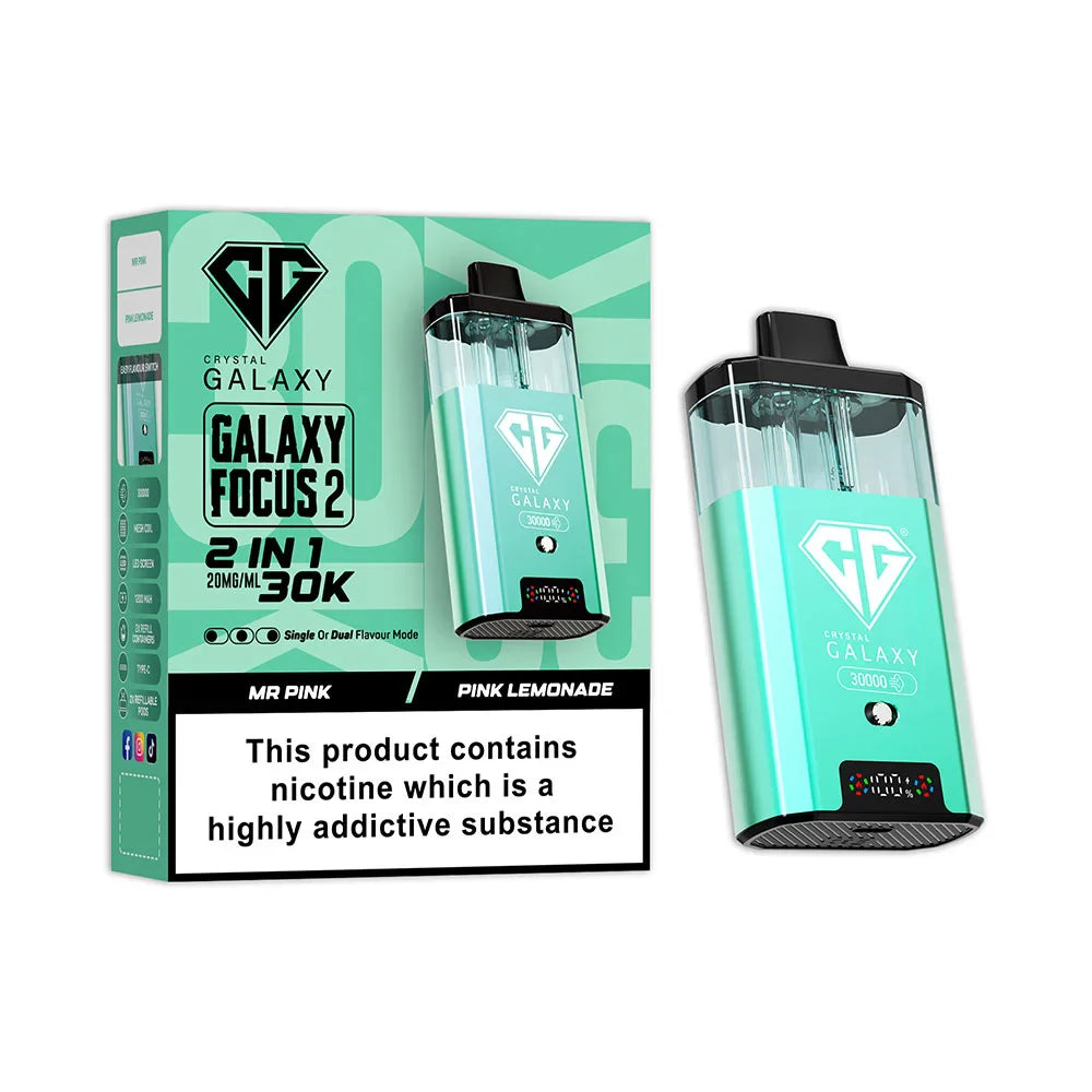 Crystal Galaxy Focus 2 30K Prefilled Pod Kit - Mr Pink / Pink Lemonade
