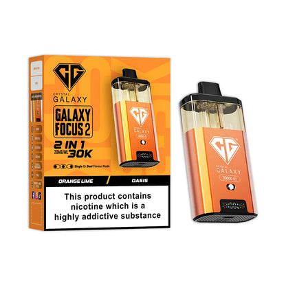 Crystal Galaxy Focus 2 30K Prefilled Pod Kit - Orange Lime / Oasis