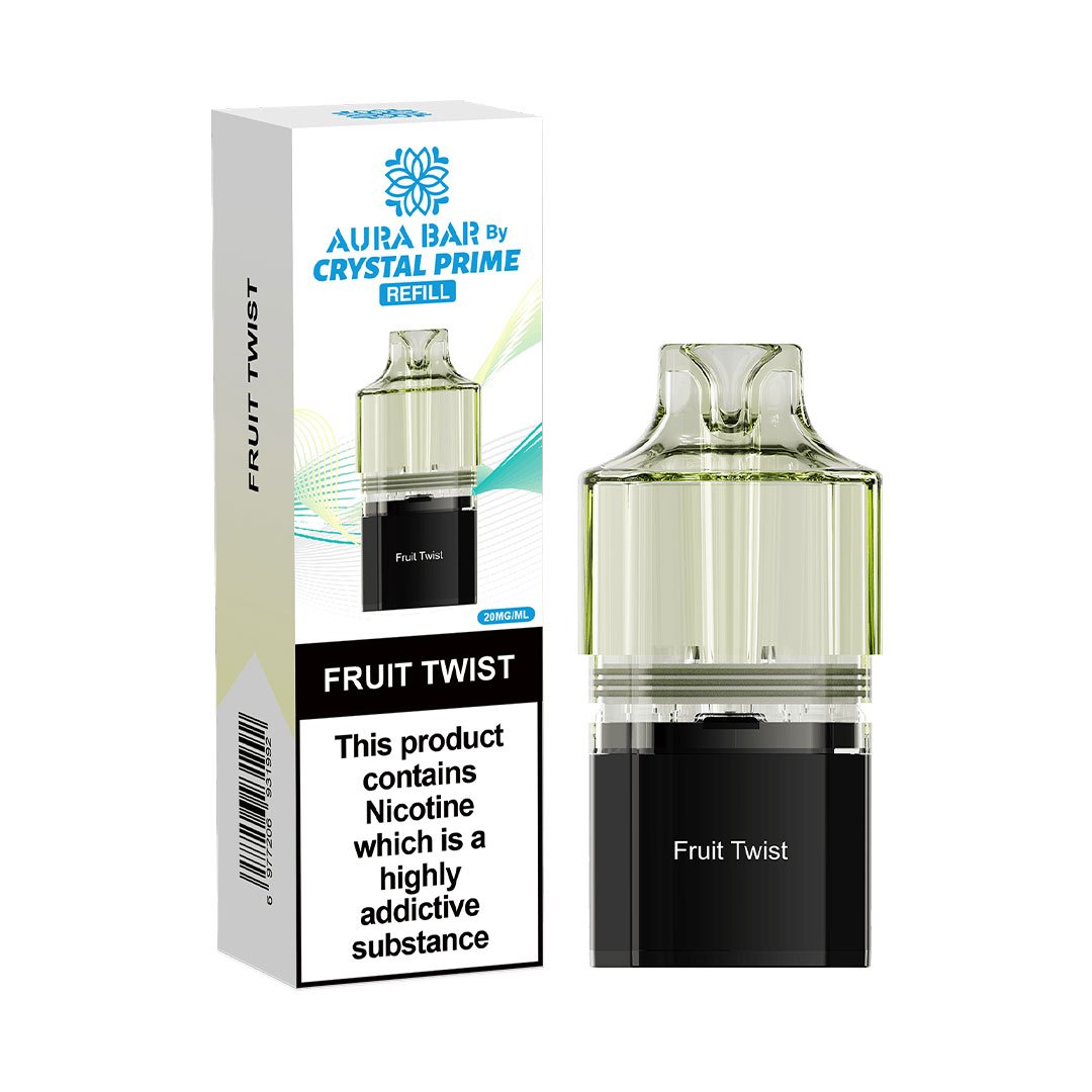 Crystal Prime Aura Bar 10K Prefilled Pods - Fruit Twist