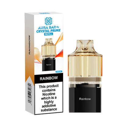 Crystal Prime Aura Bar 10K Prefilled Pods - Rainbow