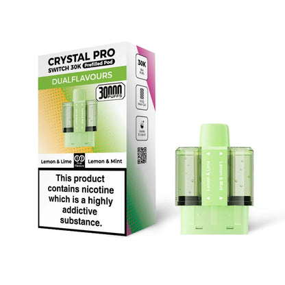 Crystal Switch 30K Prefilled Pods - Lemon & Lime / Lemon & Mint