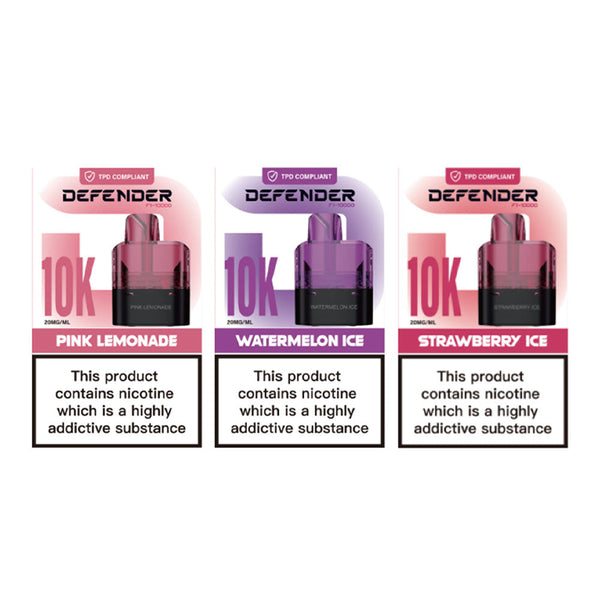 Defender F1-10000 Prefilled Pods - 13 Vapes