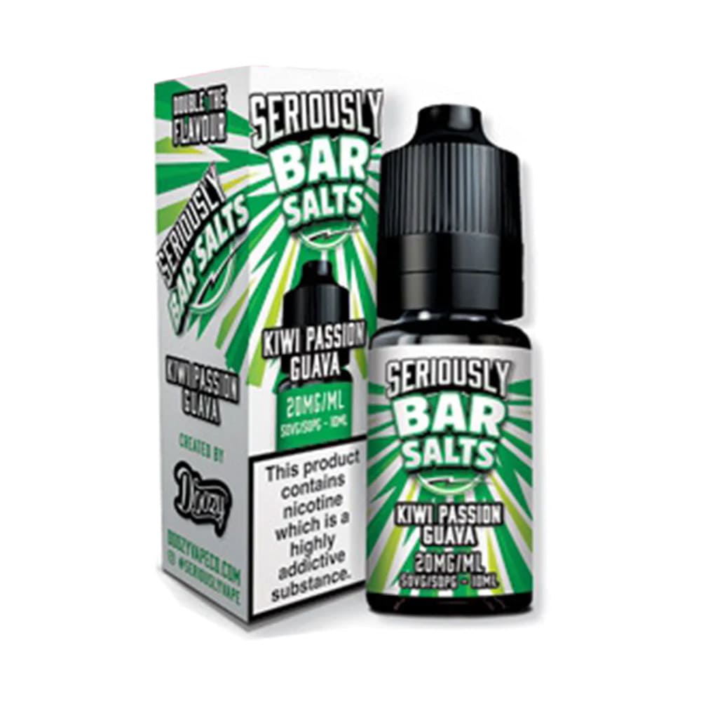 Doozy Vape Seriously Bar Kiwi Passion Guava 10ml Nic Salt E Liquid