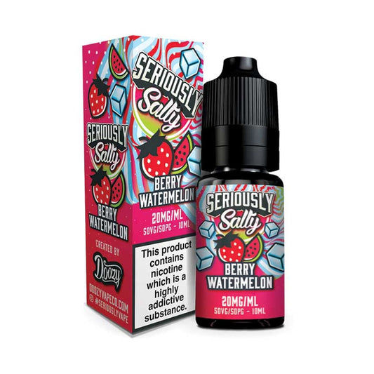 Doozy Vape Seriously Salty Berry Watermelon 10ml Nicsalt E Liquid