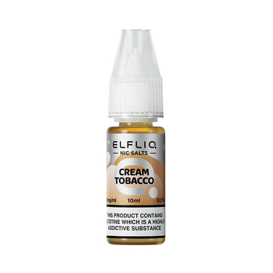 ELFLIQ Cream Tobacco (Snoow Tobacco) 10ml Nic Salt E Liquid