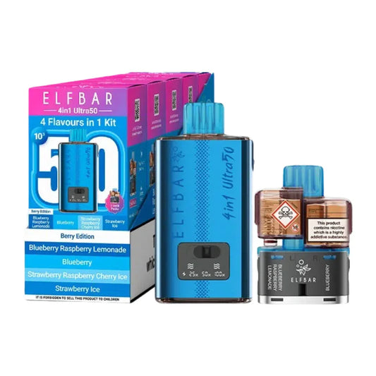 Elf Bar 4-In-1 Ultra 50 Prefilled Pod Kit - Berry Edition