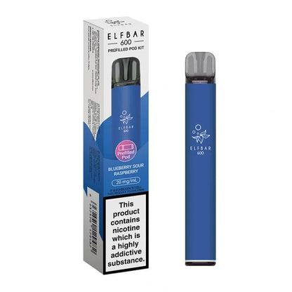 Elf Bar 600 Prefilled Pod Kit - Blueberry Sour Raspberry
