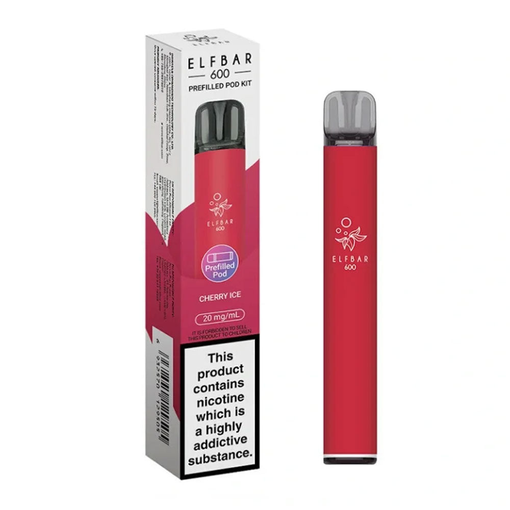 Elf Bar 600 Prefilled Pod Kit - Cherry Ice