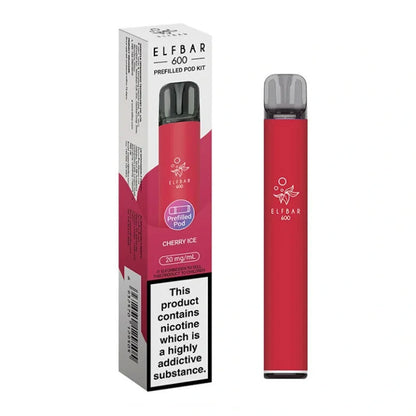 Elf Bar 600 Prefilled Pod Kit - Cherry Ice