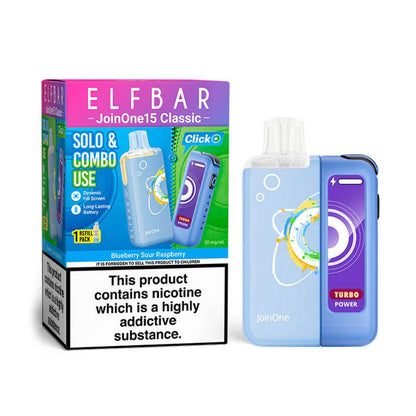 Elf Bar JoinOne 15 Classic Prefilled Pod Kit - Blueberry Sour Raspberry