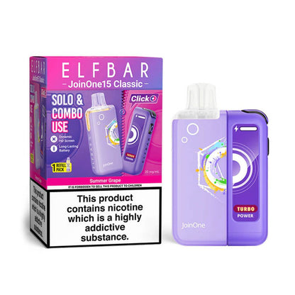 Elf Bar JoinOne 15 Classic Prefilled Pod Kit - Summer Grape